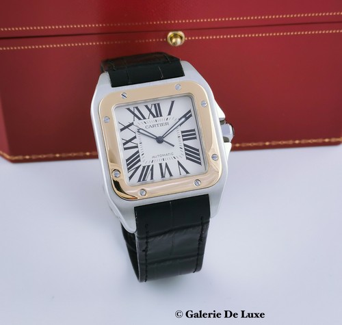 Cartier santos 100 stahl - cartier,