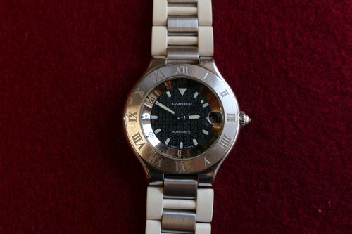 Cartier autoscaph white - -,