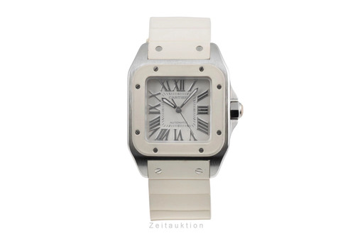 Cartier santos 100 all white - cartier,